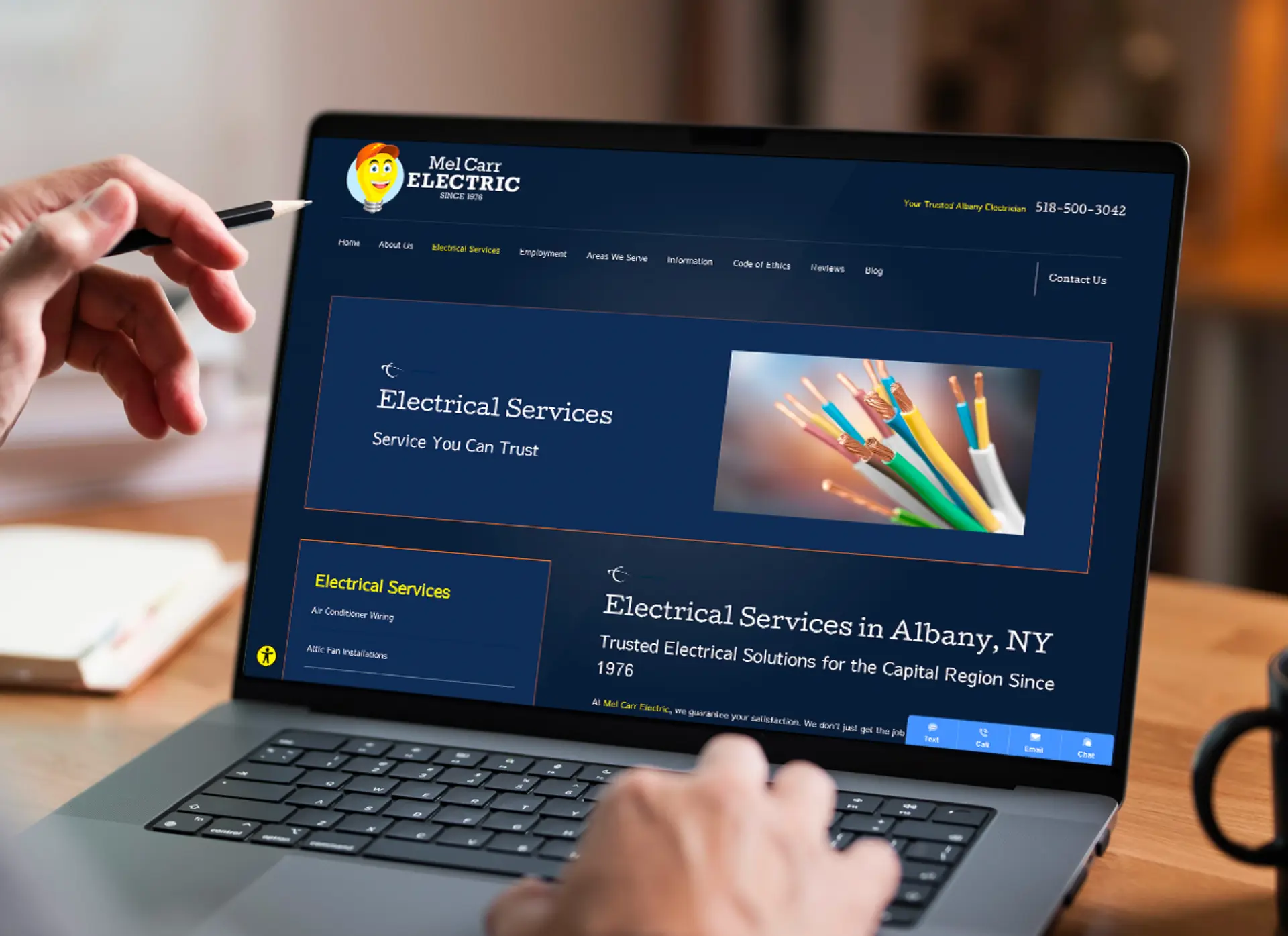 Electrician website