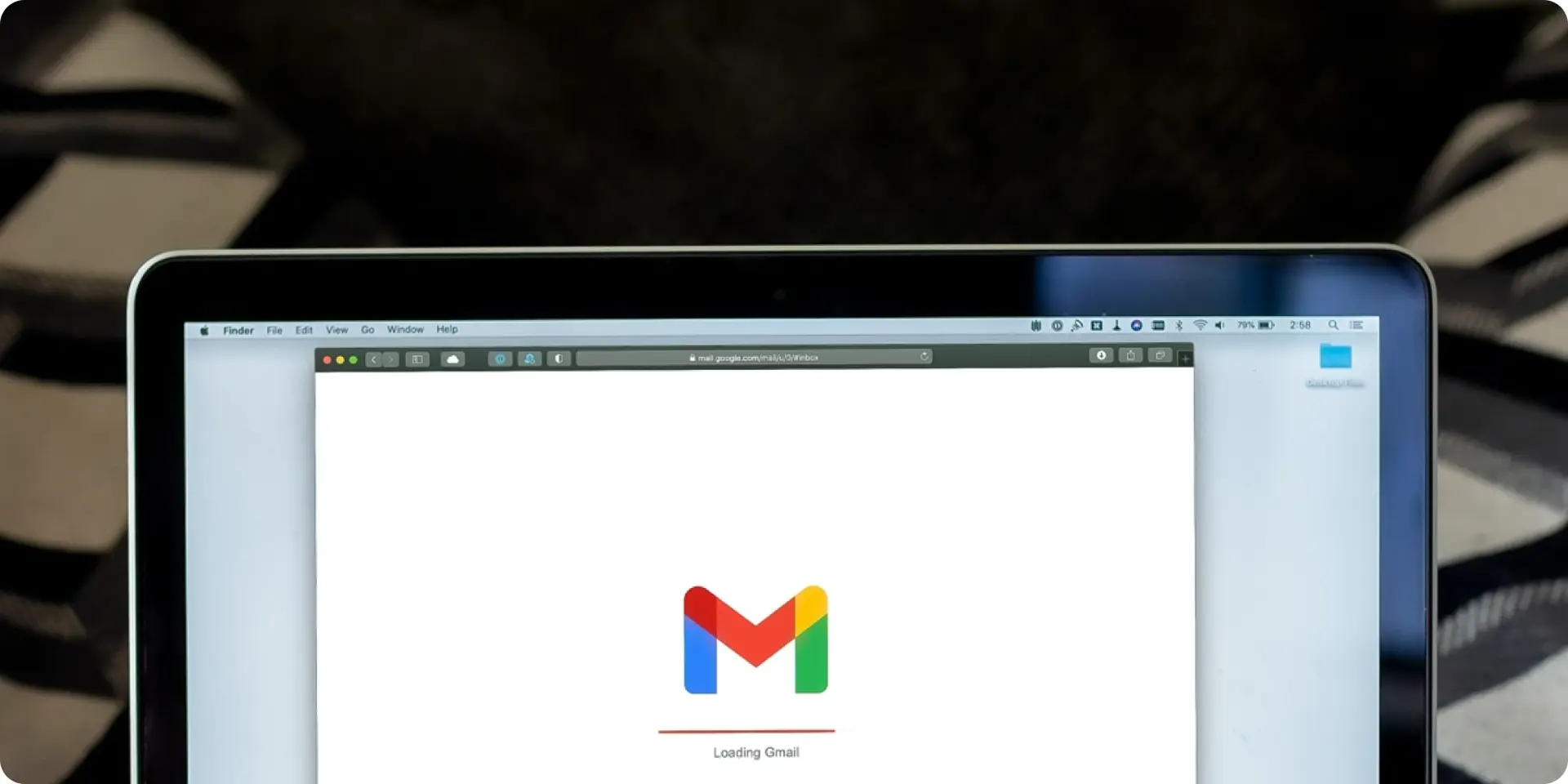 google screen on a laptop