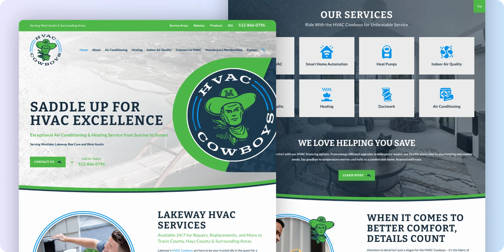 HVAC cowboys website